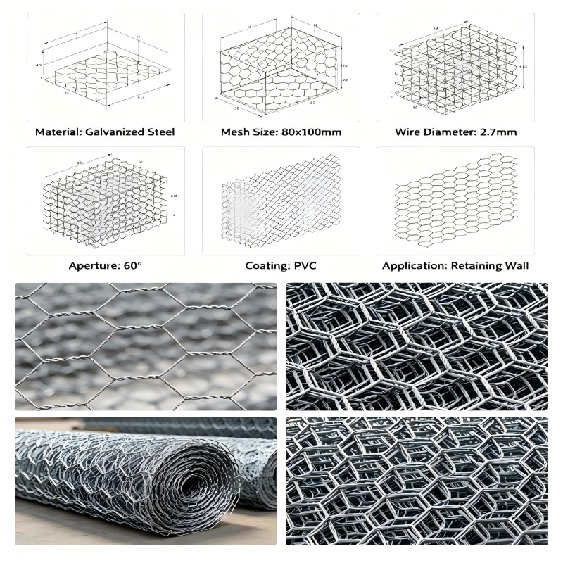 Galvanized Gabion Mesh